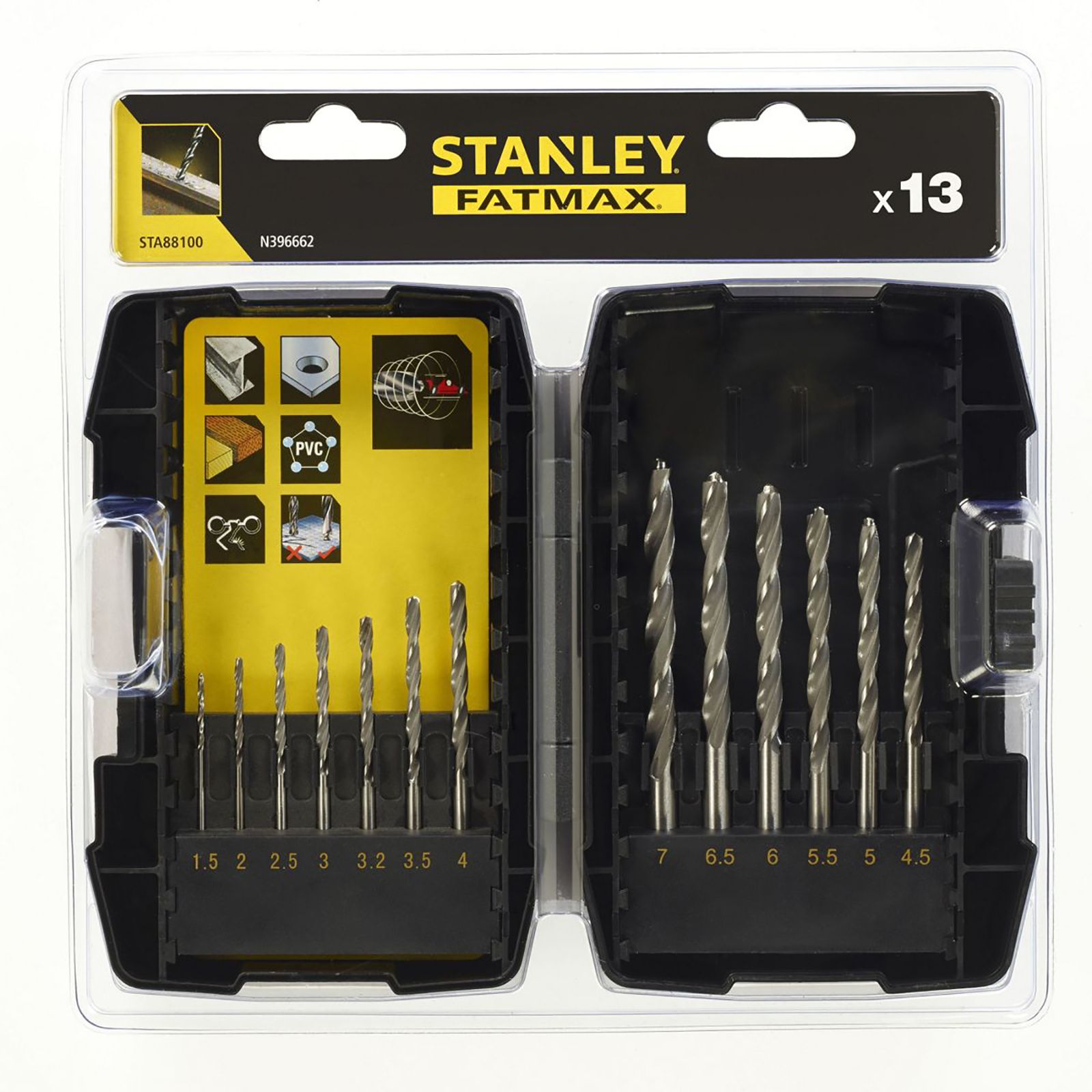 Stanley FatMax STA88100 Metal and Wood 13 Drill Bit Set – RRP £30 ...