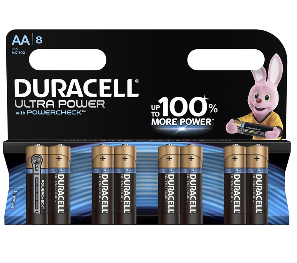 Duracell Ultra Power Pack of 8 AA Batteries – RRP £9 – Discount Sales ...